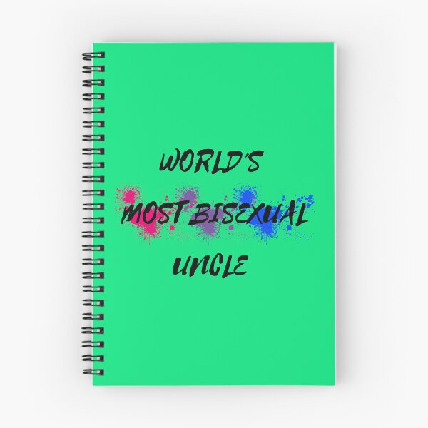 Item preview, World's Most Bisexual Uncle Bi Flag Color Splash In Green designed and sold by LuckyKermit.