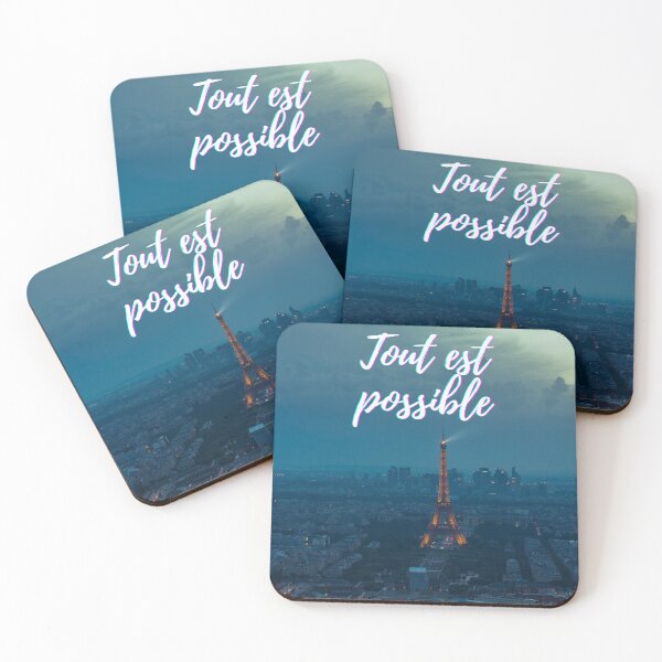 Item preview,  Anything is possible - popular french quotes theme gifts  designed and sold by RebelliousRosee.