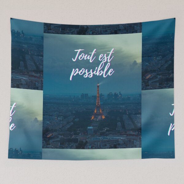 Item preview,  Anything is possible - popular french quotes theme gifts  designed and sold by RebelliousRosee.