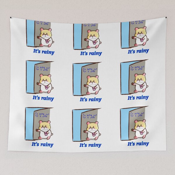 Item preview, Hamster | Hamster Lover - It's rainy v2 designed and sold by FennyWijayaMomo.
