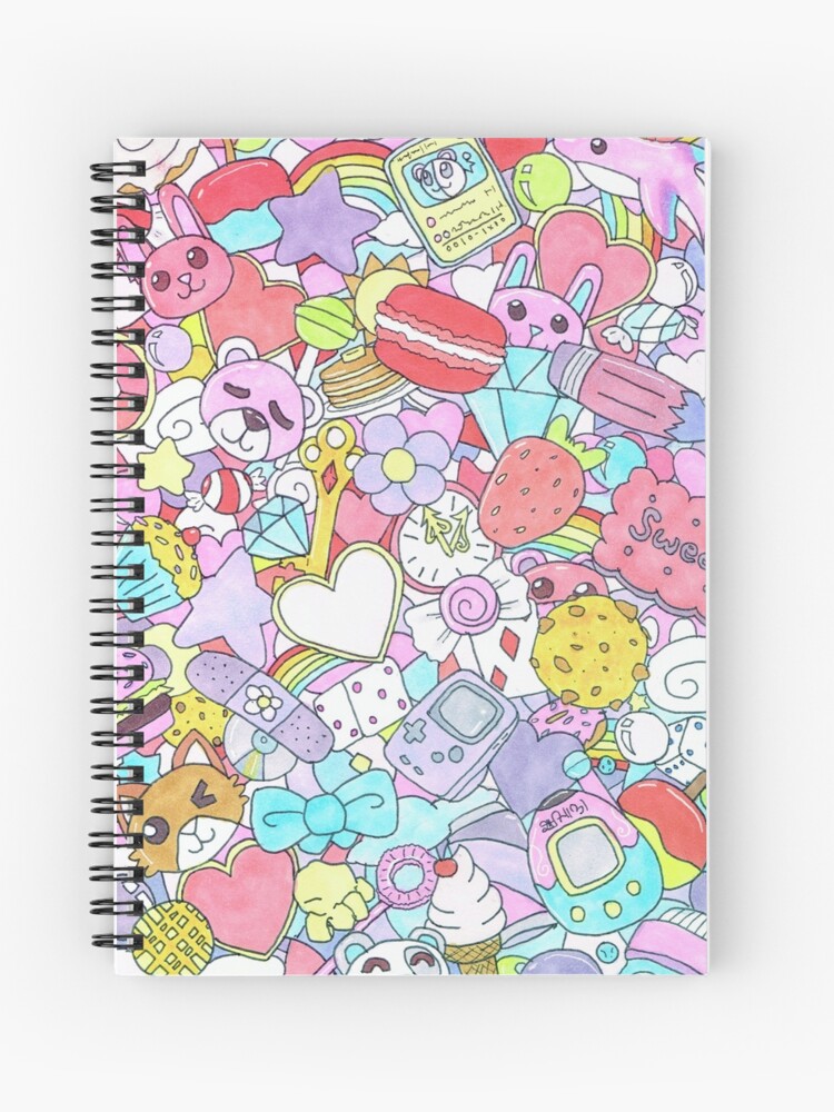 Kawaii Decoration Spiral Notebook for Sale by hoshizorastyle