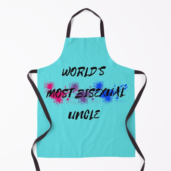 Item preview, World's Most Bisexual Uncle Bi Flag Color Splash In Cyan designed and sold by LuckyKermit.