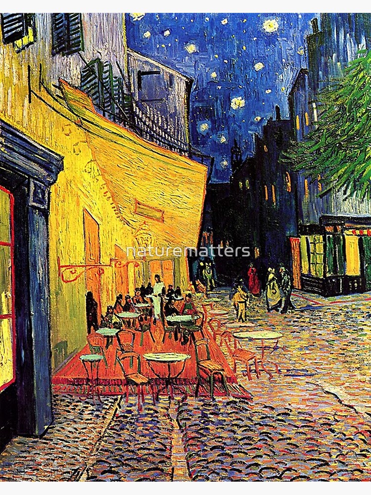 The Cafe Terrace On The Place Du Forum Arles At Night Vincent Van