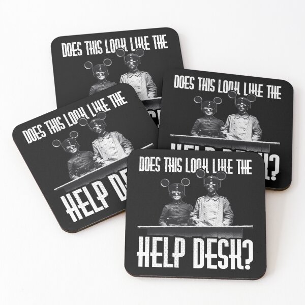 Item preview, Does This Look Like The Help Desk Silly Vintage Retail Worker Joke Quote (WHITE) designed and sold by CRHPOD20.