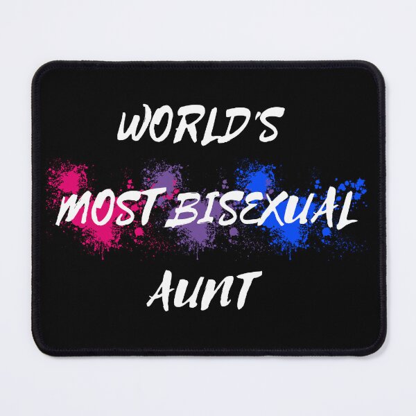 Item preview, World's Most Bisexual Aunt Bi Flag Color Splash In Black designed and sold by LuckyKermit.