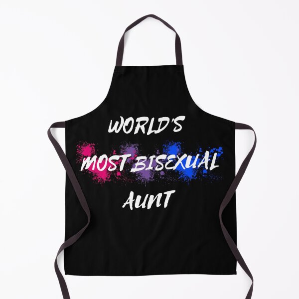 Item preview, World's Most Bisexual Aunt Bi Flag Color Splash In Black designed and sold by LuckyKermit.