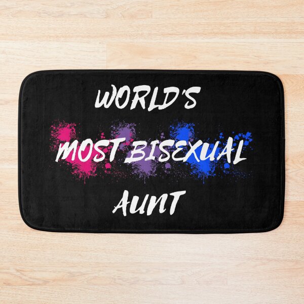 Item preview, World's Most Bisexual Aunt Bi Flag Color Splash In Black designed and sold by LuckyKermit.