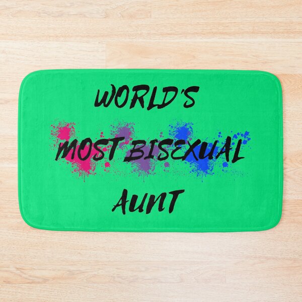 Item preview, World's Most Bisexual Aunt Bi Flag Color Splash In Green designed and sold by LuckyKermit.