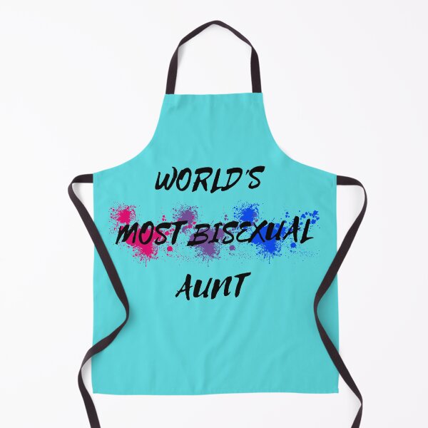 Item preview, World's Most Bisexual Aunt Bi Flag Color Splash In Cyan designed and sold by LuckyKermit.