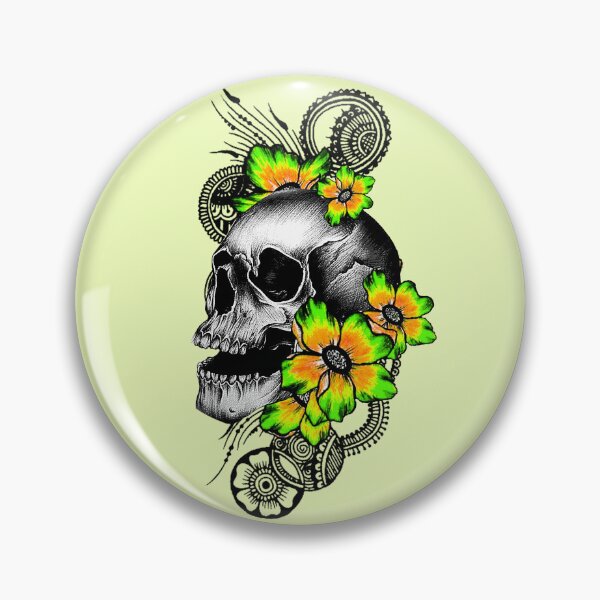 Item preview,  Romantic Skull Flowers designed and sold by Gothic Fantasy.