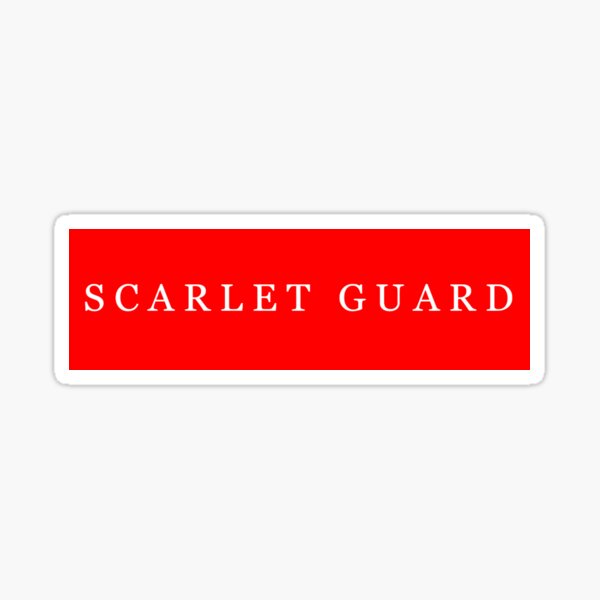 Scharlachrote Wache Sticker