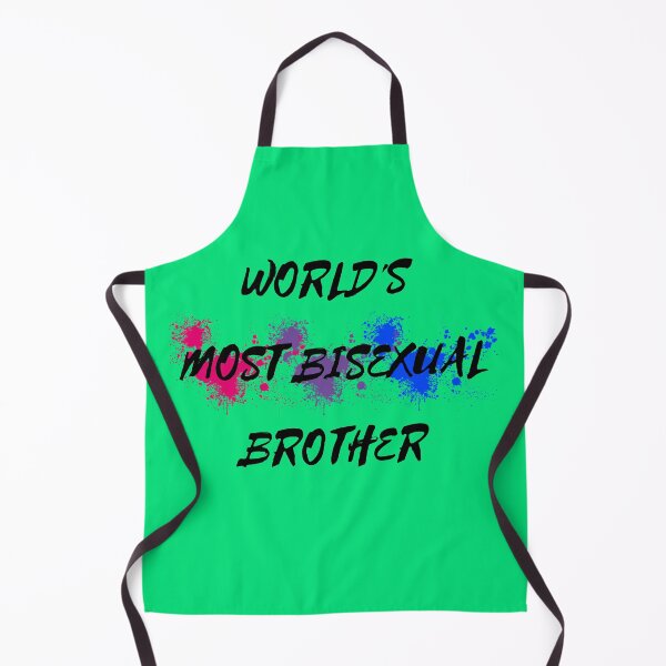 Item preview, World's Most Bisexual Brother Bi Flag Color Splash For Siblings In Green designed and sold by LuckyKermit.