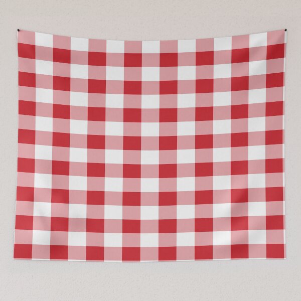 Item preview, Red White Buffalo Plaid Gingham designed and sold by ValeriesGallery.