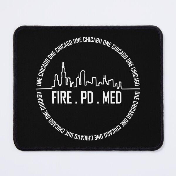 Item preview, Fire, Med, PD skyline Circle White designed and sold by ellclark.