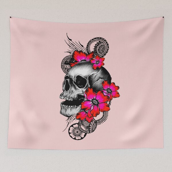 Item preview,   Romantic Skull Flowers designed and sold by Gothic Fantasy.