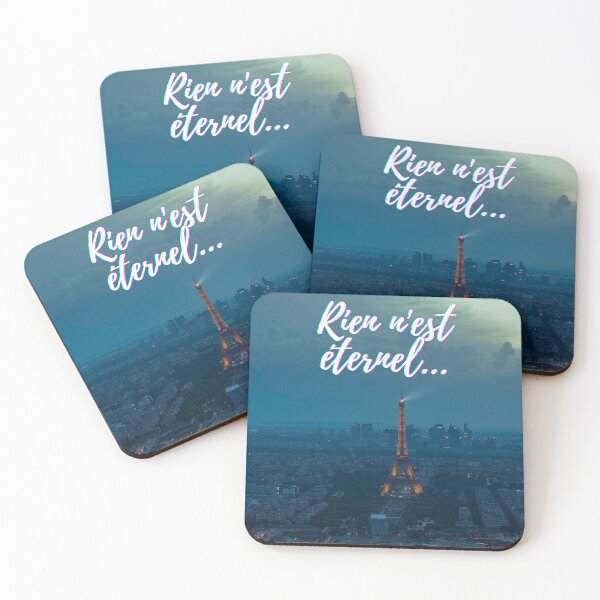 Item preview, Nothing lasts forever - popular french quotes theme gifts  designed and sold by RebelliousRosee.