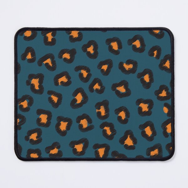 Item preview, Leopard scribble blue seamless pattern designed and sold by Reshma Rajagopal.