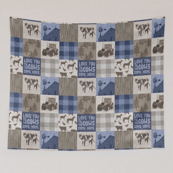 Item preview, Til the cows come home - navy designed and sold by SugarPineDesign.
