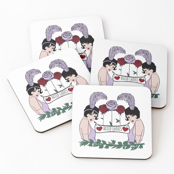 Item preview, Flirty queer 1920s flapper girls retro lesbian LGBTQ+  designed and sold by incurablehippie.