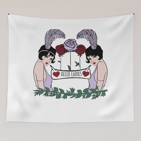 Item preview, Flirty queer 1920s flapper girls retro lesbian LGBTQ+  designed and sold by incurablehippie.