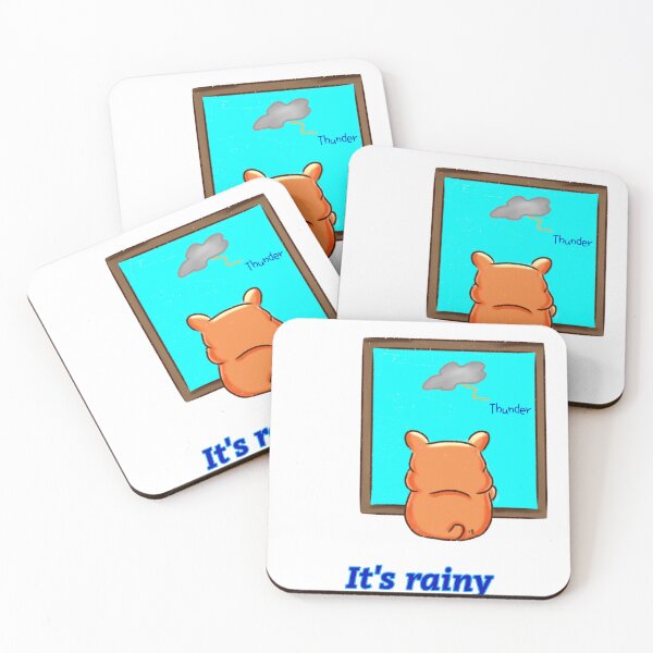 Item preview, Hamster | Hamster Lover - It's rainy v3 designed and sold by FennyWijayaMomo.
