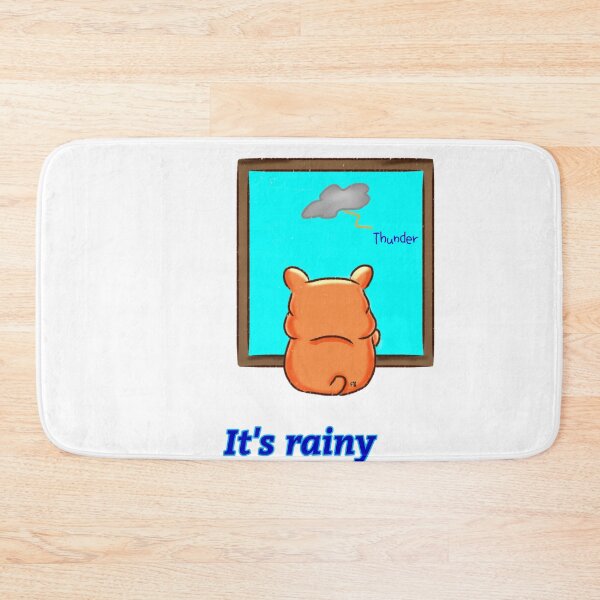 Item preview, Hamster | Hamster Lover - It's rainy v3 designed and sold by FennyWijayaMomo.
