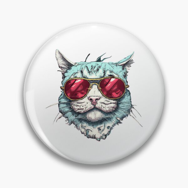 Item preview, Cool cat with red glasses designed and sold by sabrinadesign.