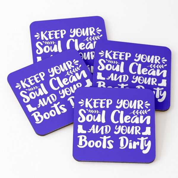 Item preview, keep your soul clean and your boots dirty. designed and sold by tabykid.
