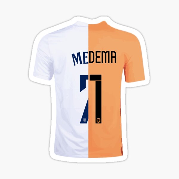 Item preview, Beth Mead x Vivianne Miedema Netherlands England crossover shirt sticker designed and sold by offsidepress.