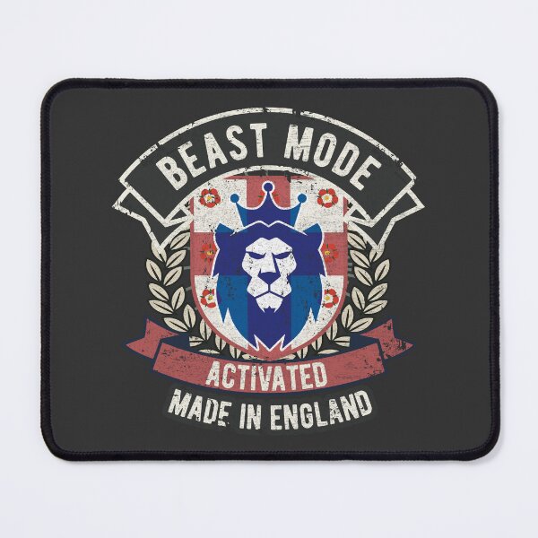 Item preview, England Soccer Lion Crest - Beast Mode Activated (Made in England) designed and sold by Numero14.
