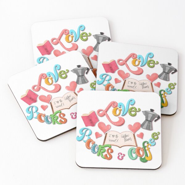Item preview, Love books and coffee designed and sold by amorprint.