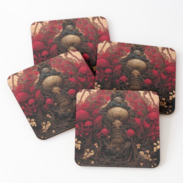 Item preview, Dark red paper mistique illustration designed and sold by MakeitMelo.