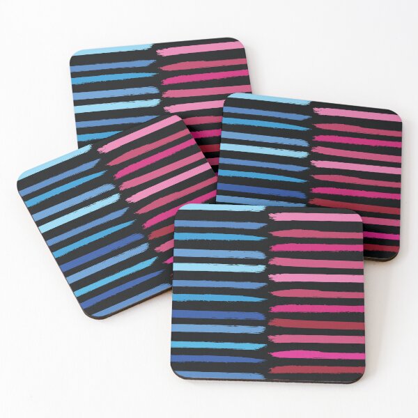Item preview, Stripes of shades of blue and pink designed and sold by Pavnud.