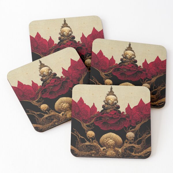 Item preview, Black and Red Paper illustration designed and sold by MakeitMelo.