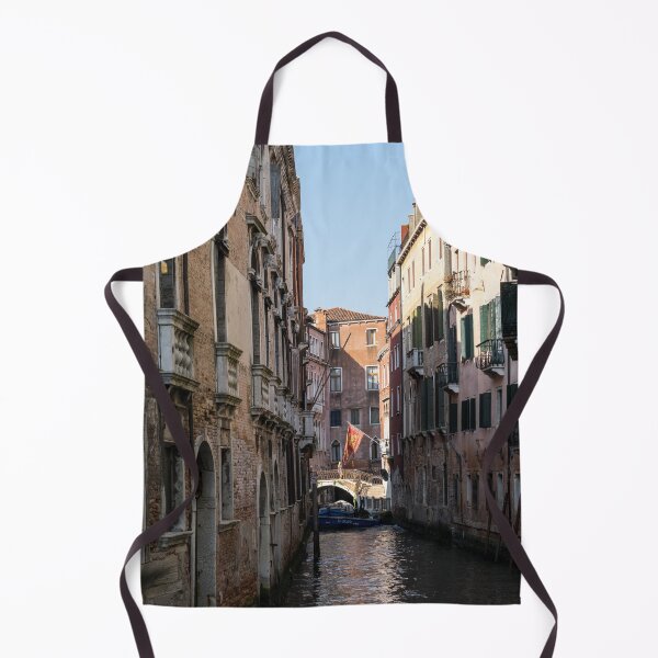 Item preview, Classic Venetian - Republic of Venice Flag of Saint Mark over a Small Canal designed and sold by Georgia Mizuleva.