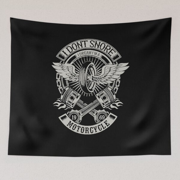 Item preview, I Don't Snore I Dream I'm A Motorcycle designed and sold by Mr Wolf.