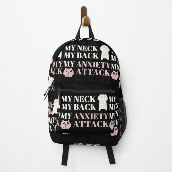 Item preview, My Neck my Back my Anxiety Attack. Funny cat design song lyrics, perfect for introverted women with good humor / humour. Give as a gift for your friends, sister or yourself. designed and sold by Saffire6.