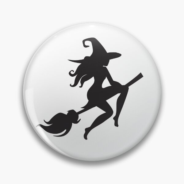 Item preview, Sexy Witch on a broom designed and sold by BraveNewDesigns.