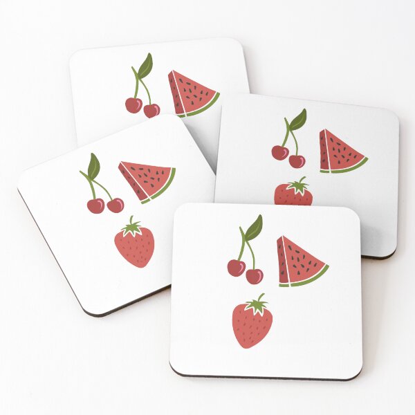 Item preview, Summer Fruits Set, Fruitface, Cute And Beautiful Raspberry Fruit  designed and sold by ImaginedCo.