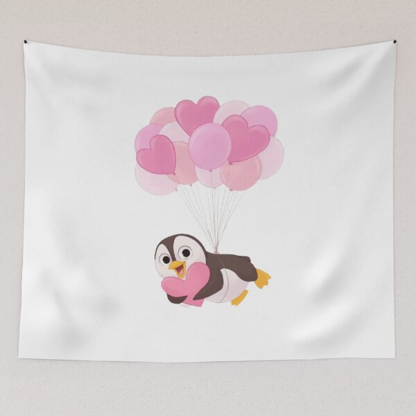 Item preview, Flying Baby Penguin in Pink designed and sold by Stevenobinsun.