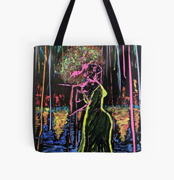 Girl on Fire All Over Print Tote Bag