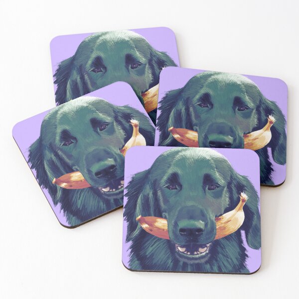 Item preview, fruity flat-coated retriever designed and sold by MelHillery.