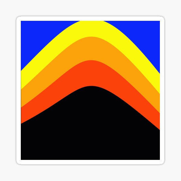 "Colored lines 99" Sticker for Sale by Burinho | Redbubble