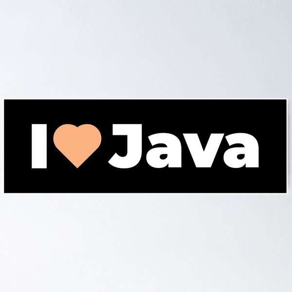 Item preview, I Love / Heart Java - For Java Programmers / Coders / Developers designed and sold by ItsRainingPxls.