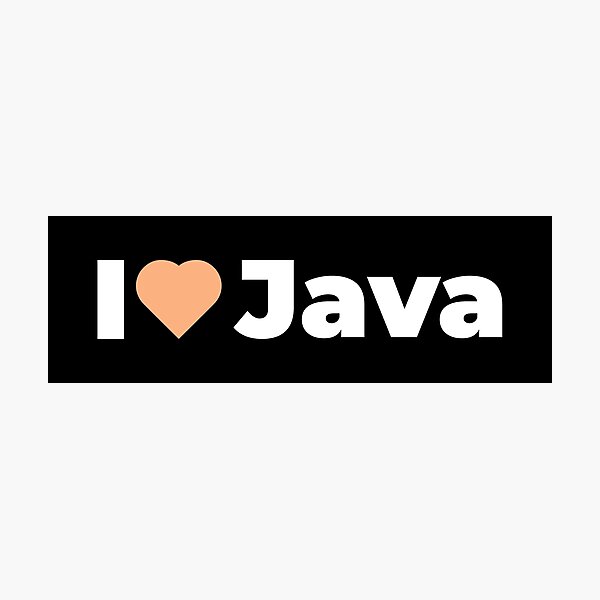 Item preview, I Love / Heart Java - For Java Programmers / Coders / Developers designed and sold by ItsRainingPxls.