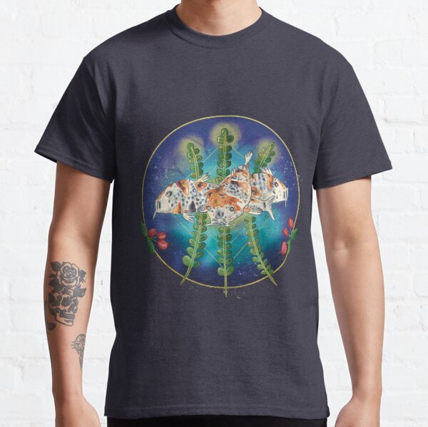 3 Koi Karpfen unter Wasser - Krafttier Koi Classic T-Shirt