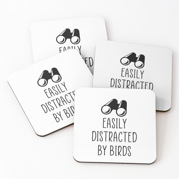 Item preview, Easily distracted by birds quote. designed and sold by Ashtreemeadow.
