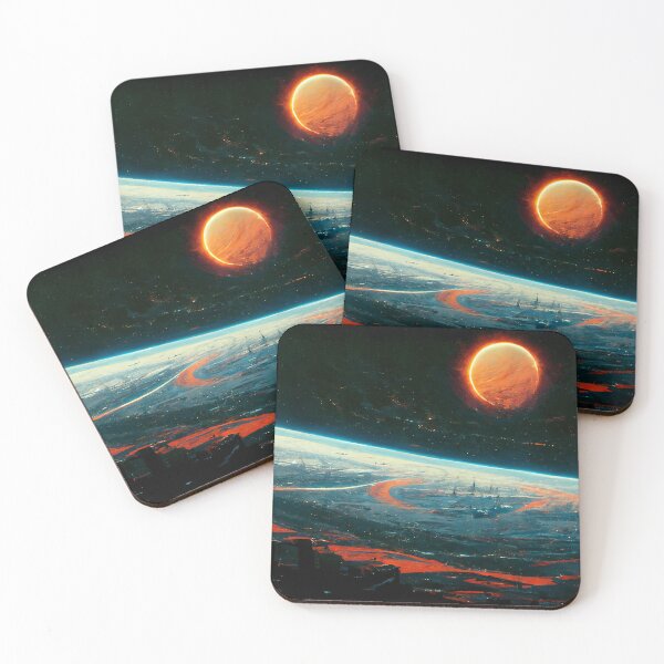 Item preview, Retro Sci-Fi Space View designed and sold by ElectricBrown.