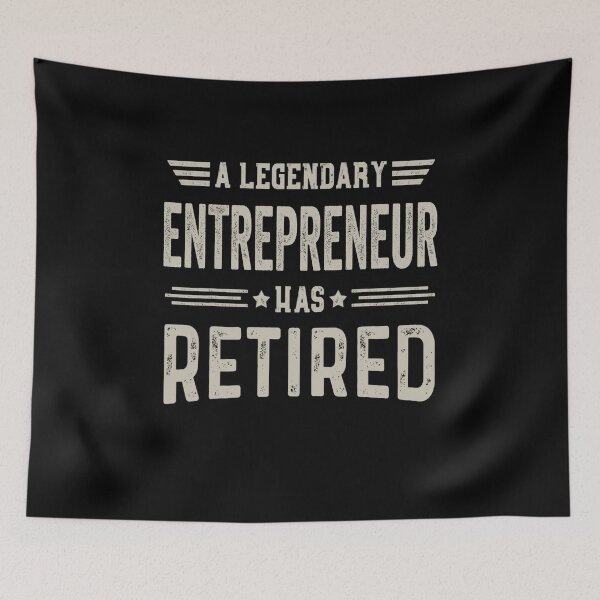 Item preview, The Legendary entrepreneur Has Retired T Shirt, entrepreneur Retirement Party Gift, Legend, Retiring Birthday Christmas Gift designed and sold by xlnv.