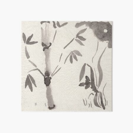 Bamboo At Night Art Board Print
